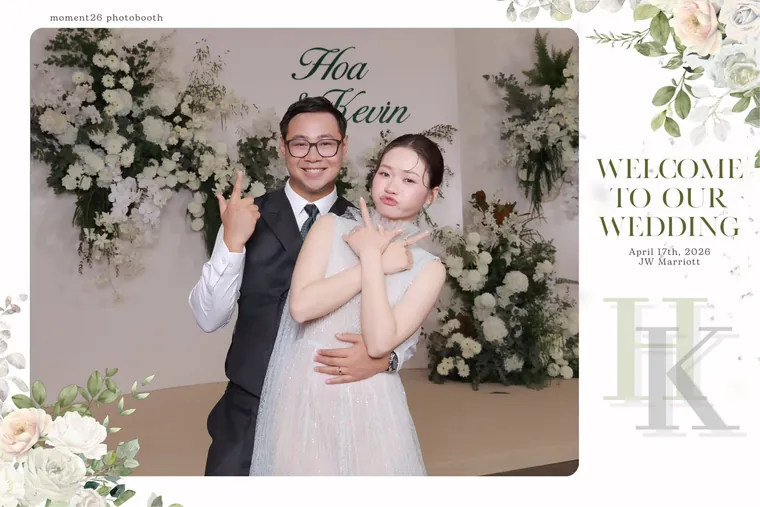 Ảnh in tại tiệc cưới ở JW Marriott